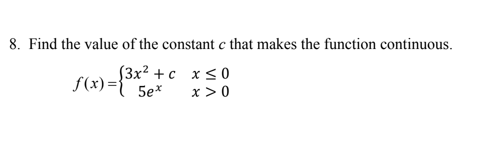 Solved Find the value of the constant c that makes the | Chegg.com
