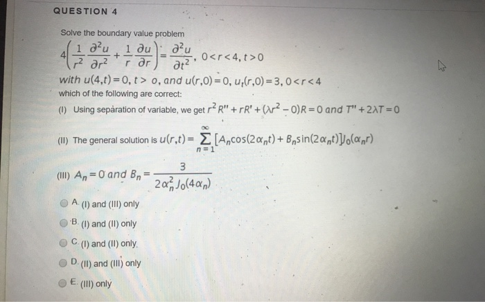Question 4 41 Solve The Boundary Value Problem I Au Chegg Com