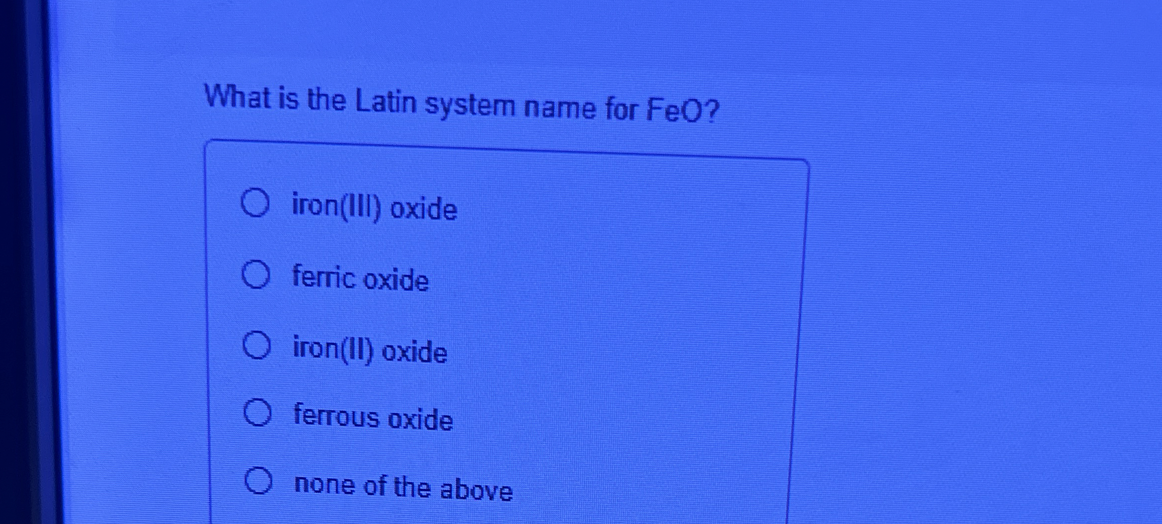 solved-what-is-the-latin-system-name-for-feo-iron-iii-chegg