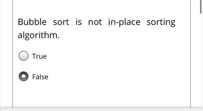 Bubble Sort Algorithm. A in-place sorting algorithm that…