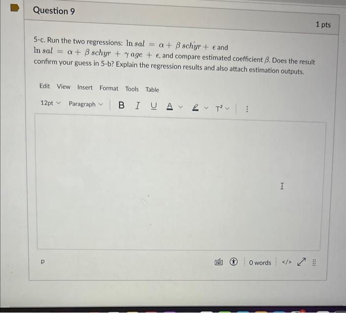 Solved I need help with the regression results and | Chegg.com