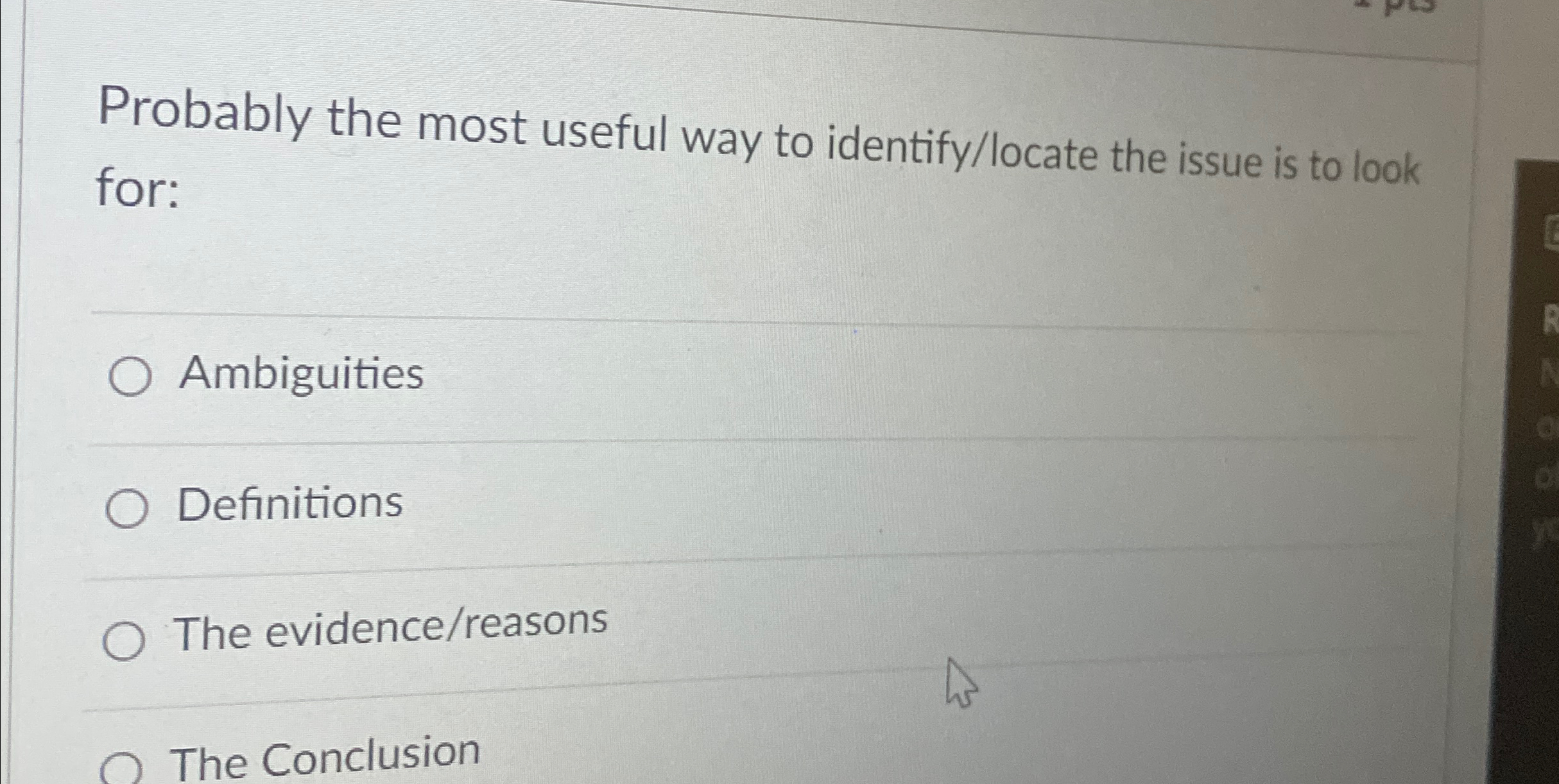 Solved Probably the most useful way to identify/locate the | Chegg.com