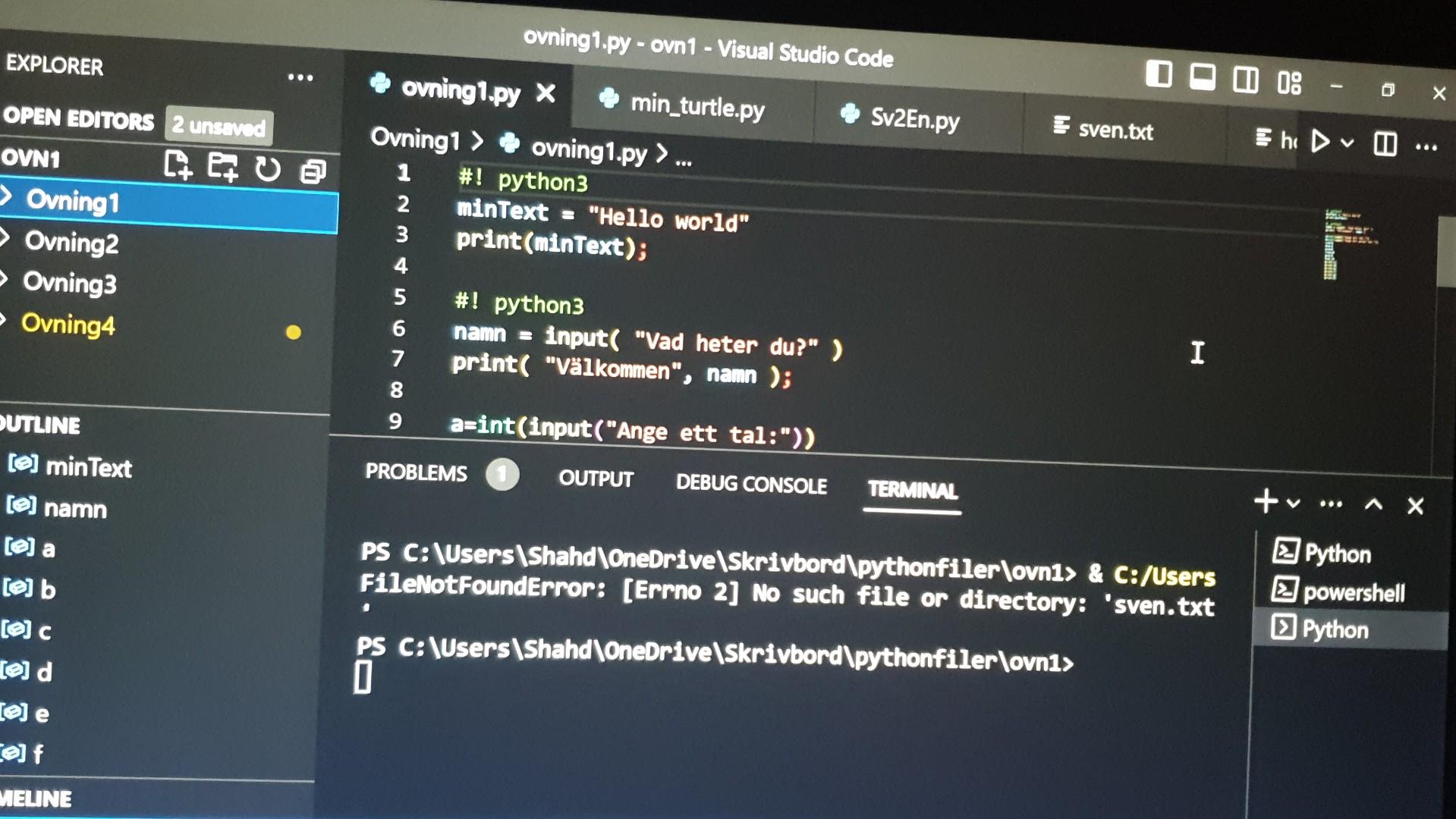 Solved Hi! I accidentally made everything bigger in VS Code. | Chegg.com