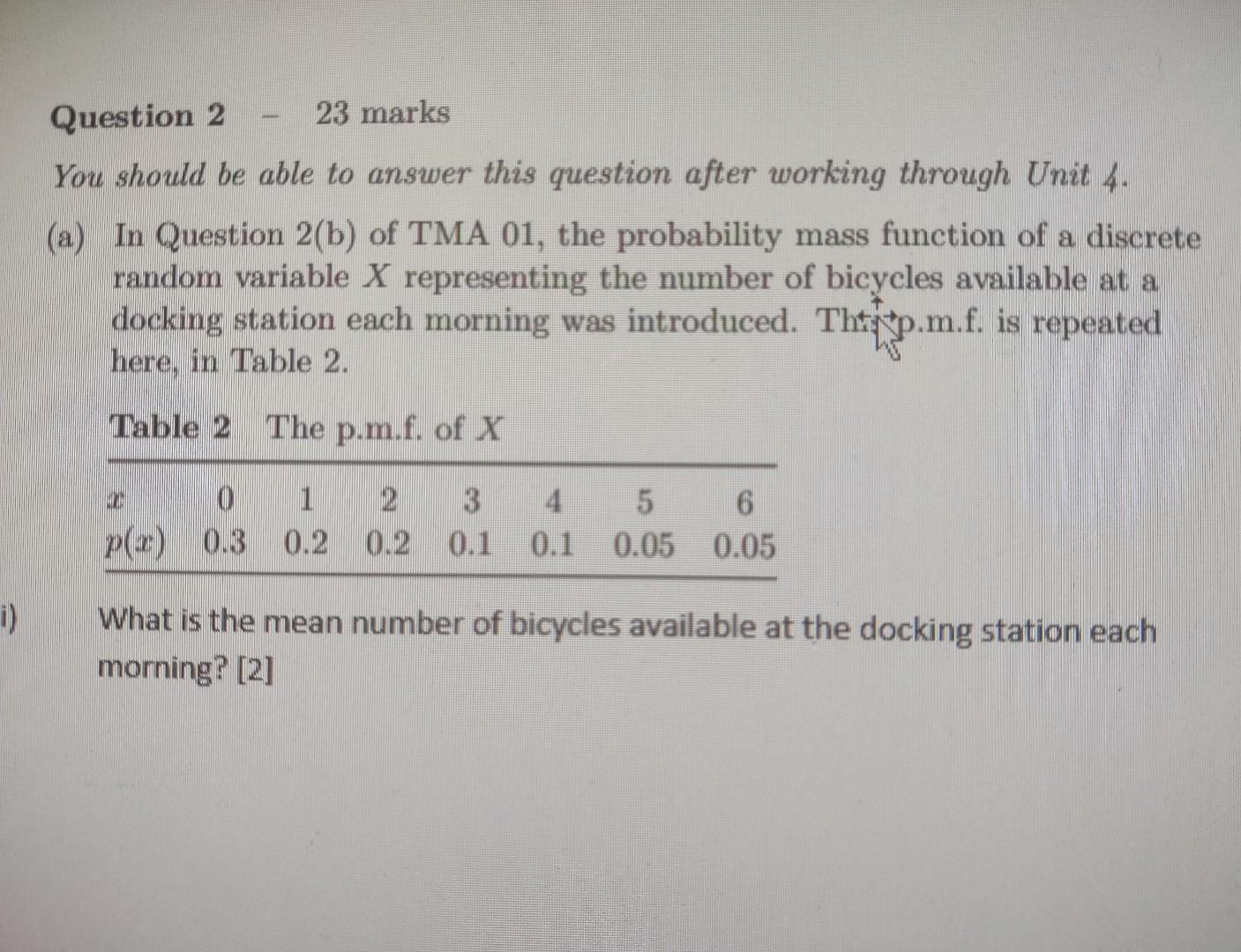 Solved Question 2 - 23 marks You should be able to answer | Chegg.com