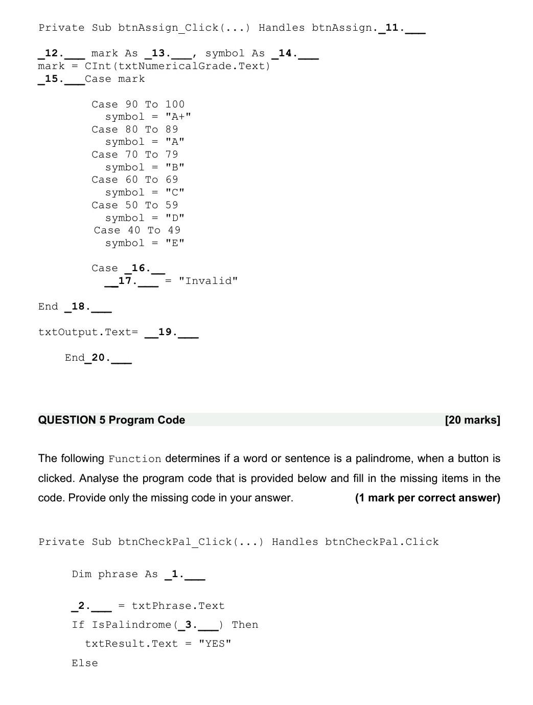 provide the missing code snippets that would | Chegg.com