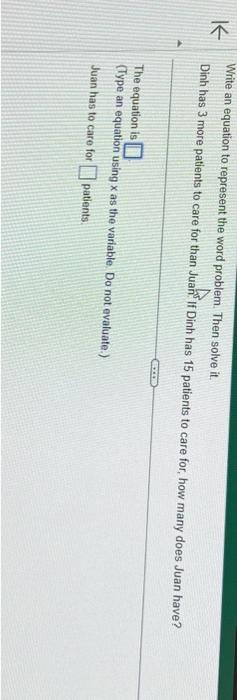 Solved Write an equation to represent the word problem. Then | Chegg.com