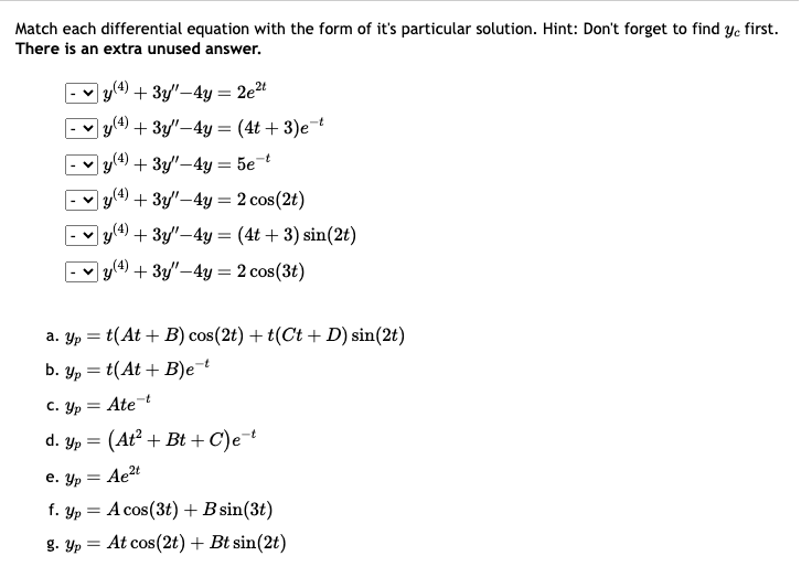 USE ANNIHILATOR METHOD | Chegg.com