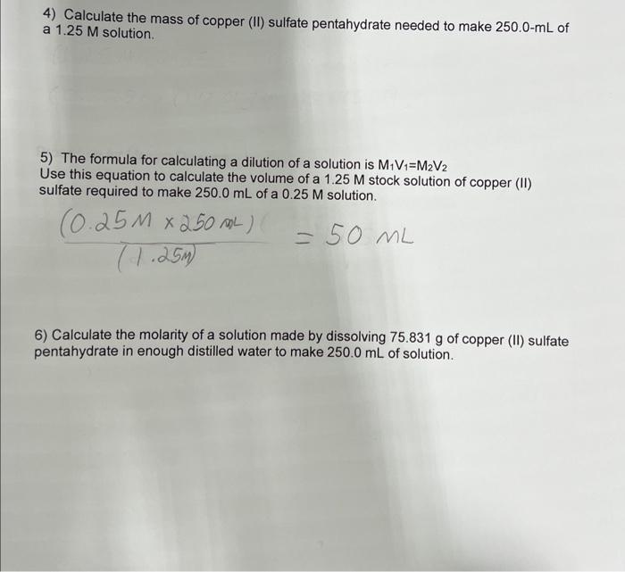 solved-4-calculate-the-mass-of-copper-ii-sulfate-chegg