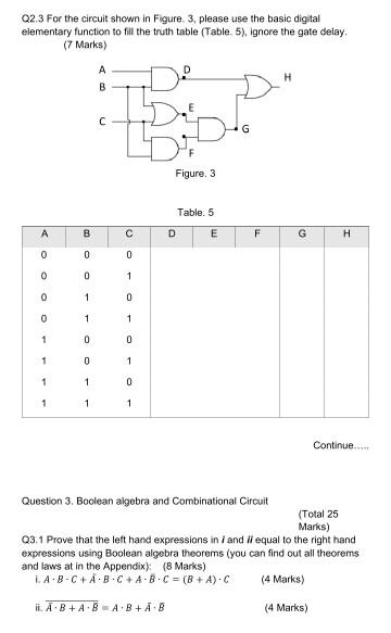Solved Q2.3 For the circuit shown in Figure 3, please use | Chegg.com