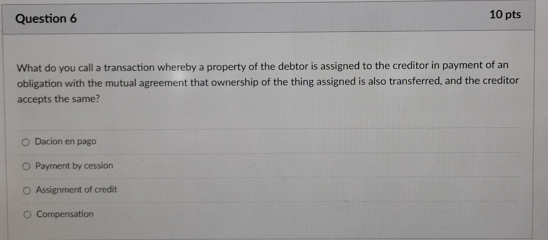 Solved Question 1 10 pts The following are modes of | Chegg.com