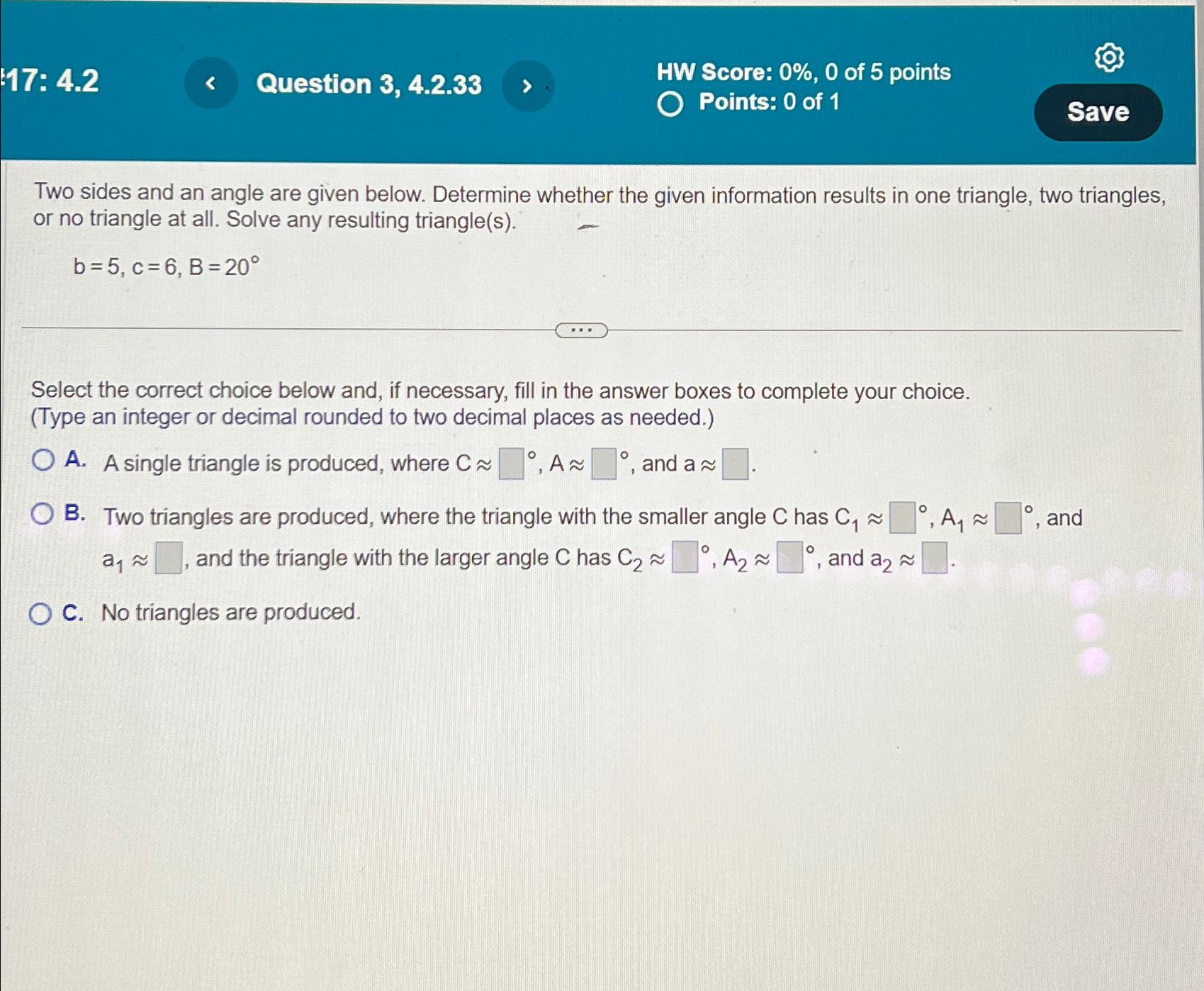 Solved 17: 4.2Question 3, 4.2.33HW Score: 0%,0 ﻿of 5 | Chegg.com