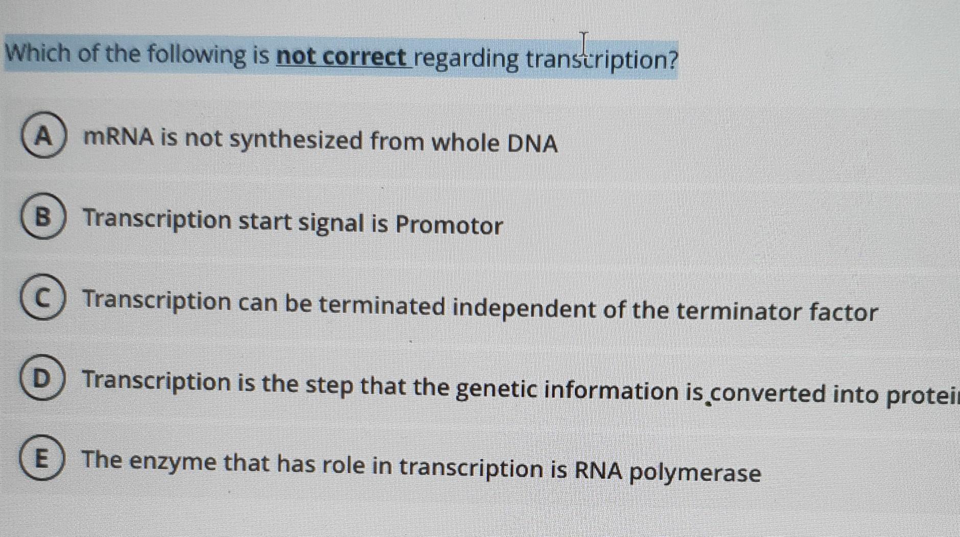 Solved Which Of The Following Is Not Correct Regarding 