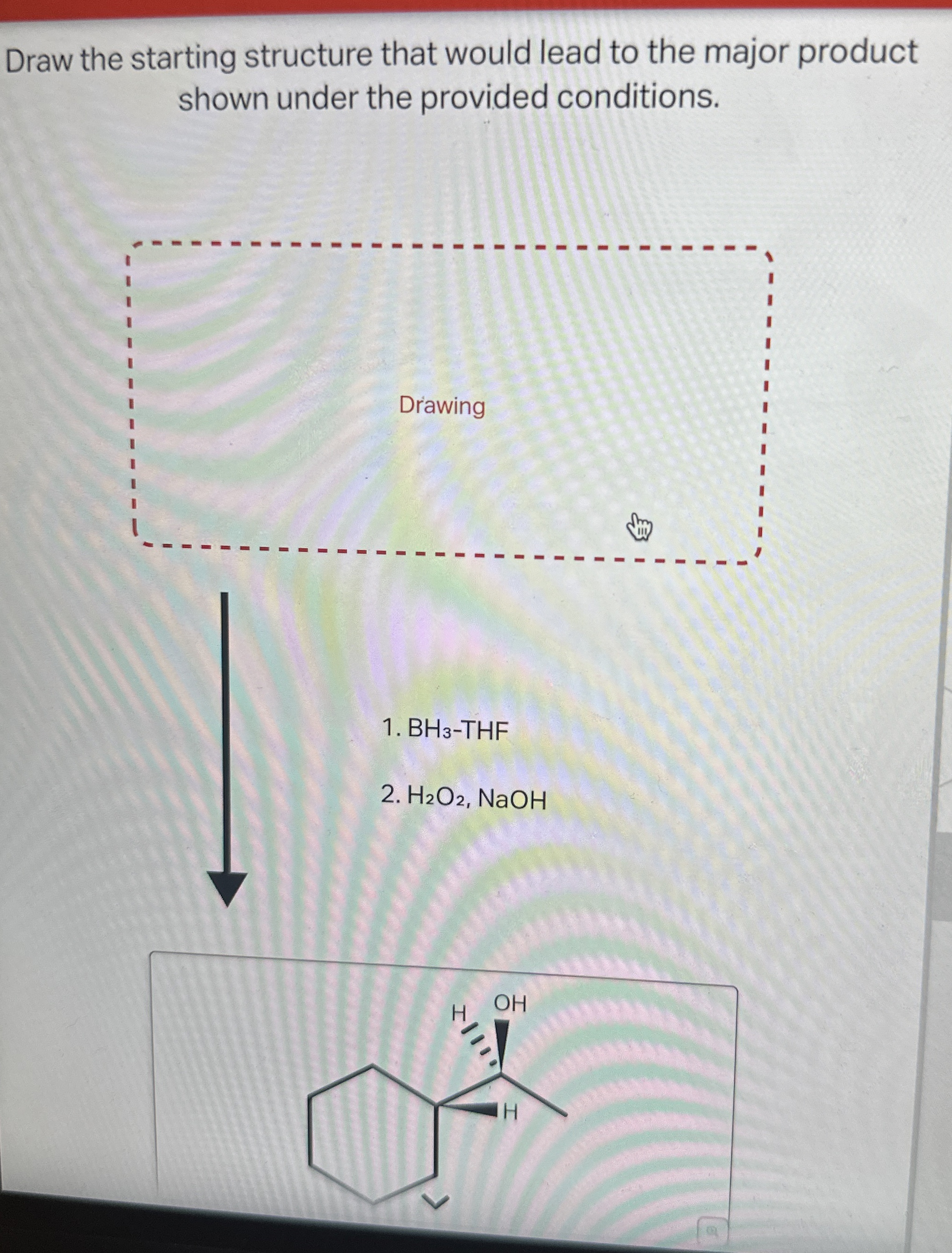 Solved Draw The Starting Structure That Would Lead To The Chegg Com