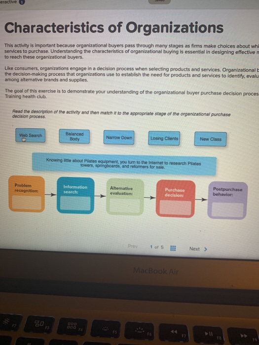 Solved Characteristics Of Organizations This Activity Is | Chegg.com