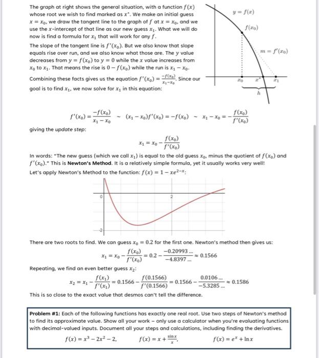 In the following plot, l've zoomed in on the graph of | Chegg.com