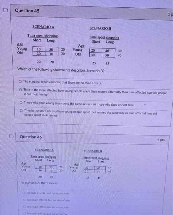 Solved Which of the following statements describes Scenario | Chegg.com