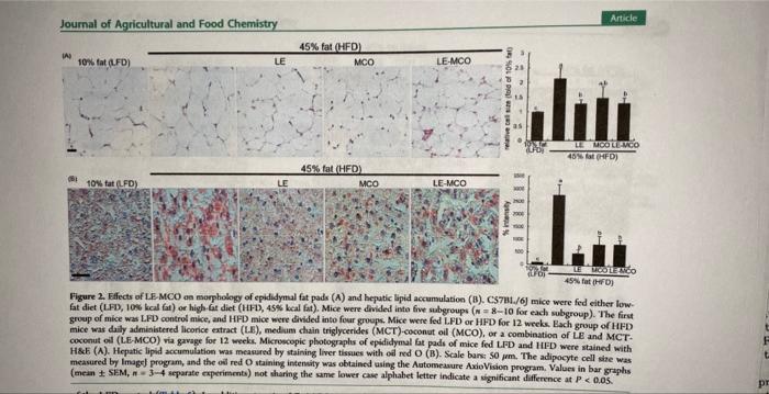 Journal of Agricultural and Food Chemistry
Article
Figure 2. Effects of LEMCO aa mapphology of epididymul fat pads (A) and he