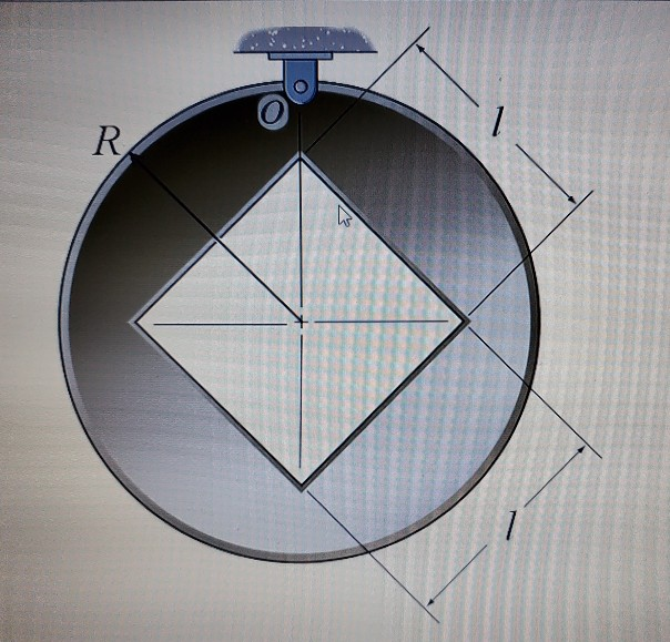 Solved For the circular thin plate with a square hole as | Chegg.com