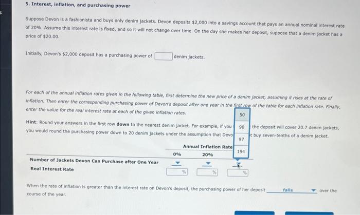 Solved 5. Interest, Inflation, And Purchasing Power Suppose | Chegg.com