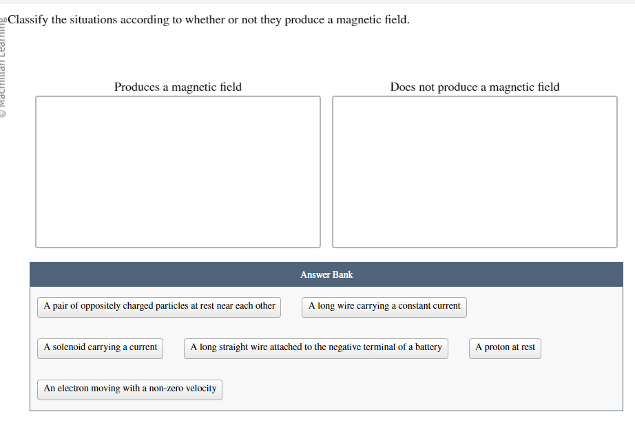 Solved Classify the situations according to whether or not