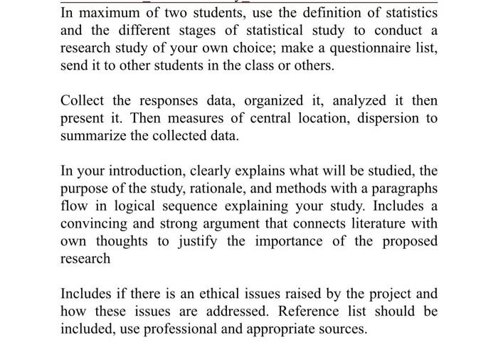 Solved In Maximum Of Two Students Use The Definition Of Chegg Com