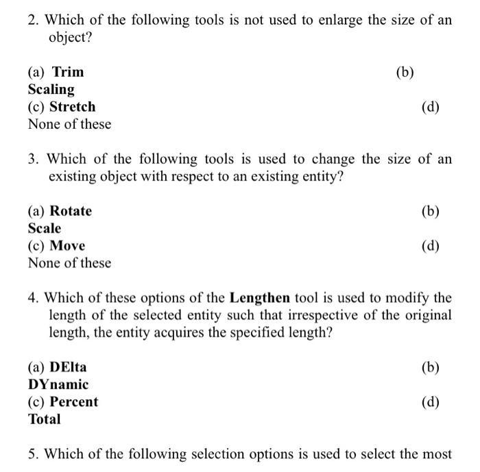 Solved 2. Which of the following tools is not used to | Chegg.com