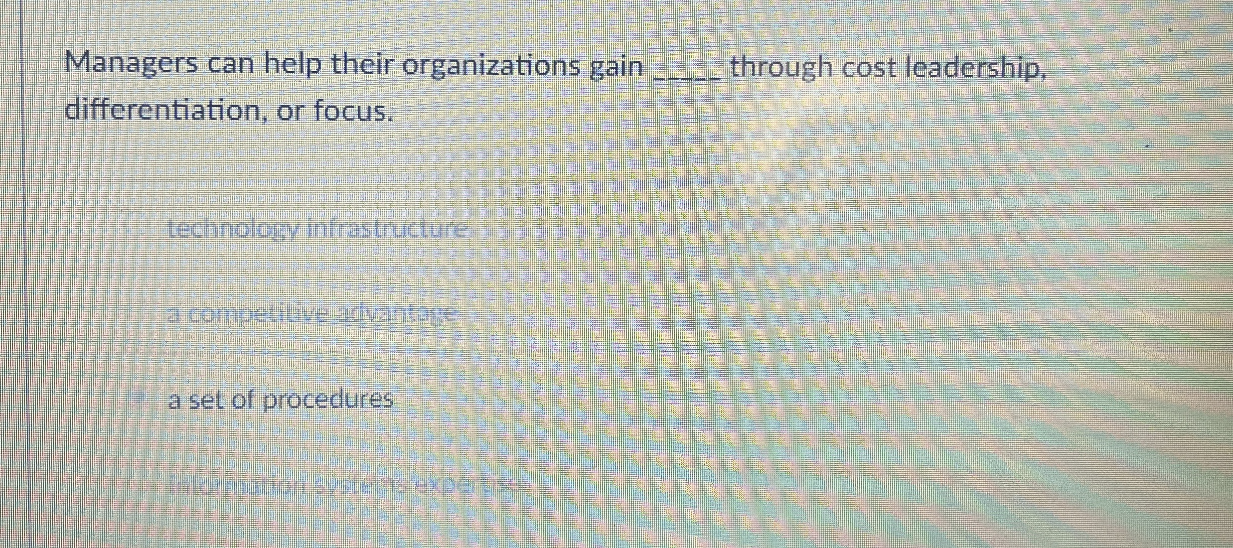 Solved Managers can help their organizations gain q, | Chegg.com