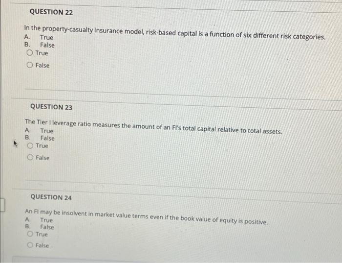 Solved QUESTION 22 In The Property-casualty Insurance Model, | Chegg.com