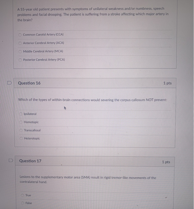 Solved A 55-year old patient presents with symptoms of | Chegg.com