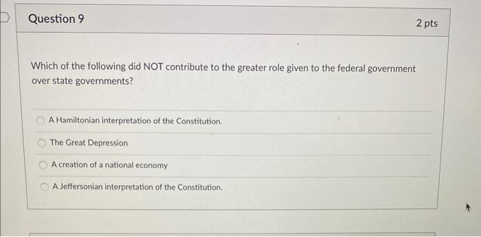 Which of the following did NOT contribute to the | Chegg.com