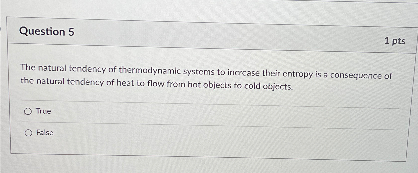 Solved Question 51 ﻿ptsThe natural tendency of thermodynamic | Chegg.com