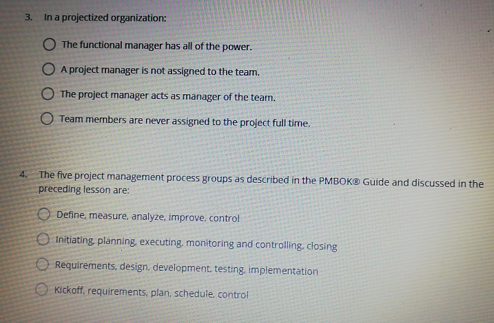 Which Of The Following Is True About Project Changes Solved 1. True or False: A Project is defined as being | Chegg.com