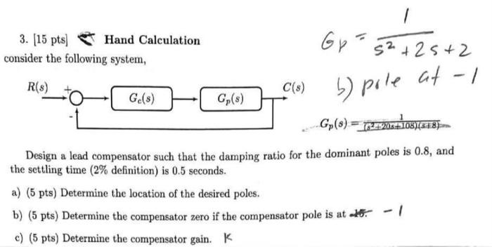 Solved 3. [15pts] 군 Hand Calculation consider the following | Chegg.com