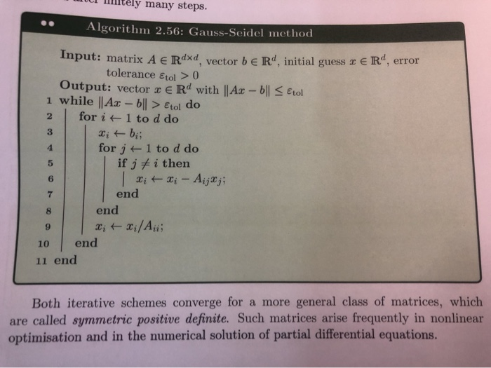 Solved Assignment 2.1. (Gauss-Seidel method, 4 marks) In | Chegg.com