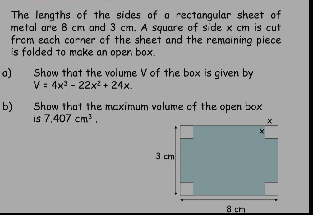 Solved The lengths of the sides of a rectangular sheet of | Chegg.com