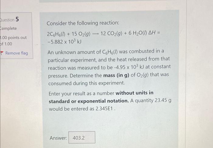 solved-consider-the-following-reaction-chegg