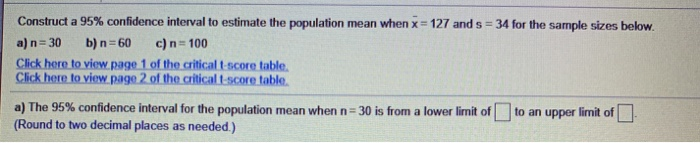 Solved Construct a 90% confidence interval to estimate the | Chegg.com