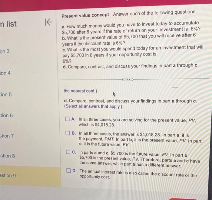 Solved Question list Question 3 Question 4 Question 5 | Chegg.com