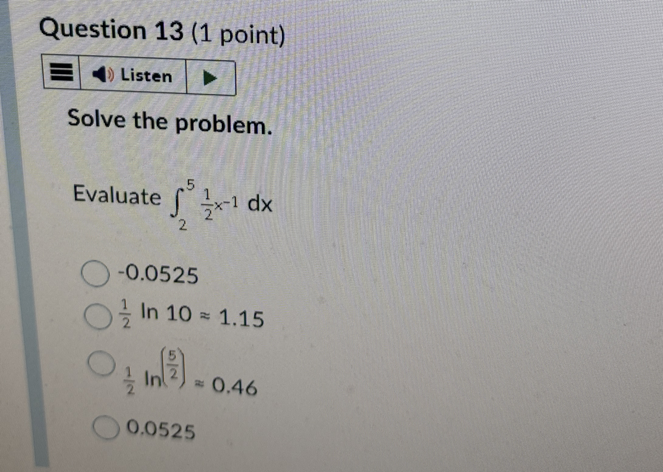 Solved Question 13 (1 ﻿point)ListenSolve the | Chegg.com