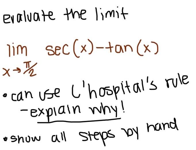 Solved evaluate limit by hand and show all stepsuse the rule | Chegg.com