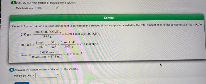 Solved Suppose you dissolve 2.97 g of succinic acid Chegg