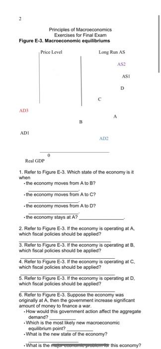 2 Principles Of Macroeconomics Exercises For Final | Chegg.com