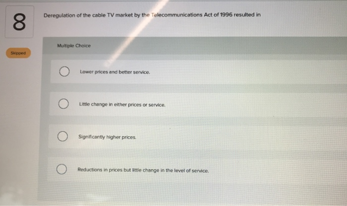 solved a decrease in regulation will cause multiple... Solved Regulation is appropriate if Multiple Choice | Chegg.com