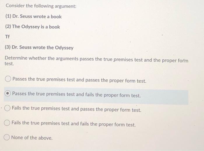 Solved Consider The Following Argument: (1) All GSU Students | Chegg.com