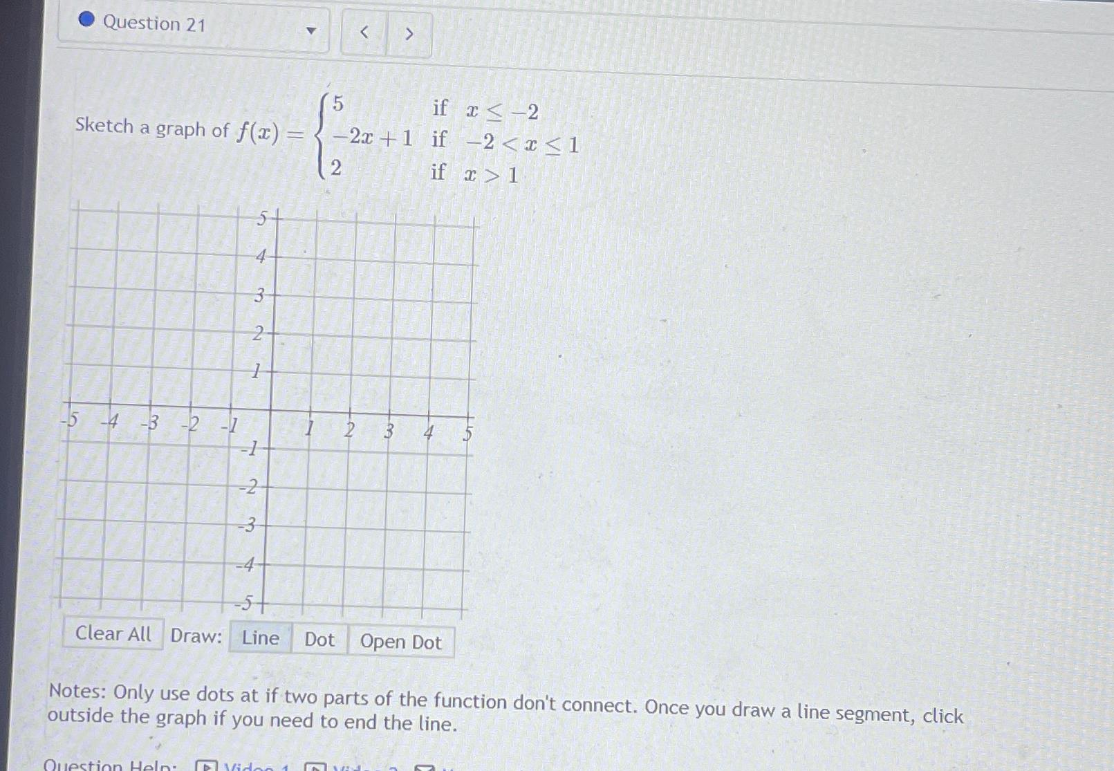 Solved Question 21Sketch a graph of | Chegg.com