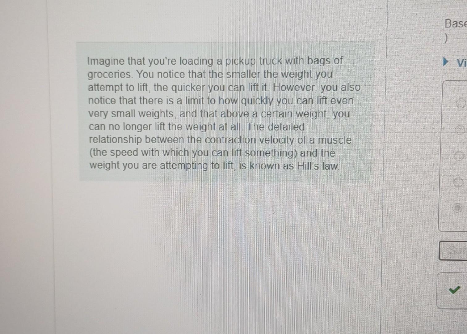 Solved Imagine that you're loading a pickup truck with bags | Chegg.com