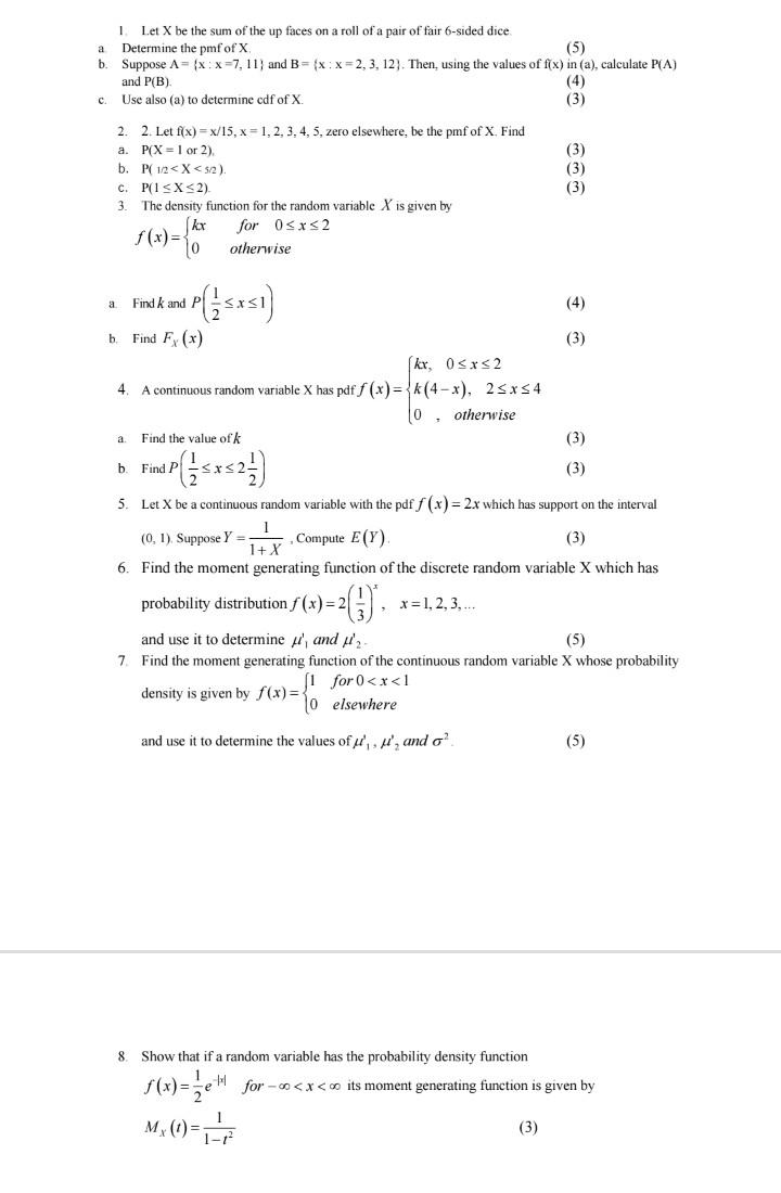 solved-1-let-x-be-the-sum-of-the-up-faces-on-a-roll-of-a-chegg