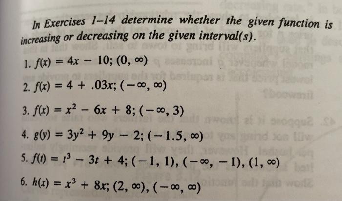 Solved In Exercises 1-14 determine whether the given | Chegg.com