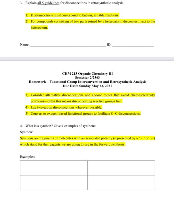 Solved 3. Explain all 5 guidelines for disconnections in | Chegg.com