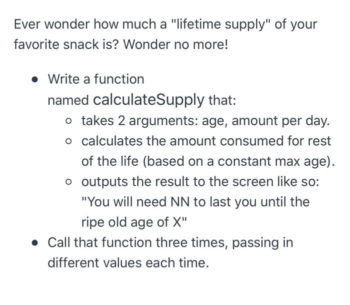 Solved Ever wonder how much a "lifetime supply" of your